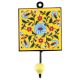 Turquoise Wheel Flower Ceramic Tile Hook Online